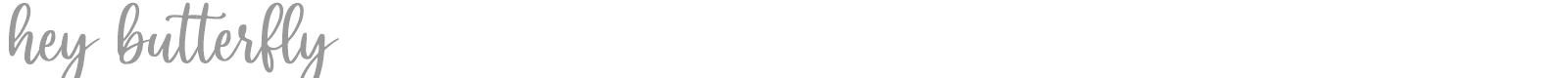 Hey Butterfly font preview
